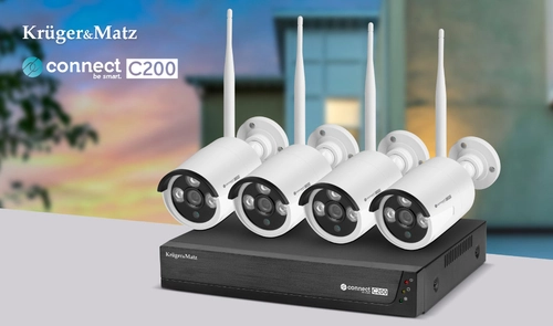 Bezpieczeństwo na najwyższym poziomie – Zestaw do monitoringu WiFi Kruger&Matz Connect C200 Tuya - recenzja