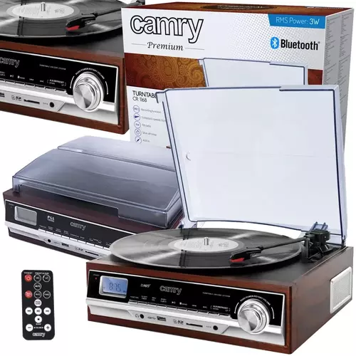 Gramofon Camry CR 1168 - idealne połączenie klasyki i nowoczesności dla każdego miłośnika muzyki
