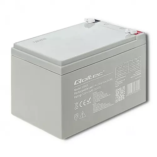 Akumulator Qoltec AGM 12V 14Ah HQ - niezawodne źródło energii na lata