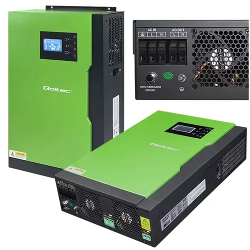 Hybrydowy inwerter solarny Qoltec Off-Grid 3,5kW: niezawodne źródło energii do Twojego domu