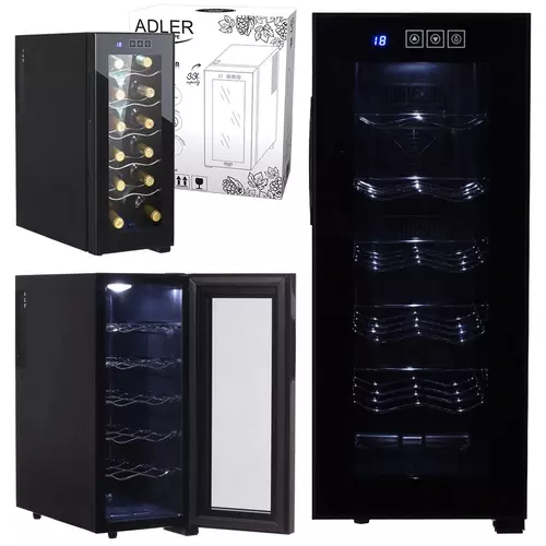 Lodówka na wino Adler AD 8075 - cicha elegancja i ekonomiczna efektywność w jednym