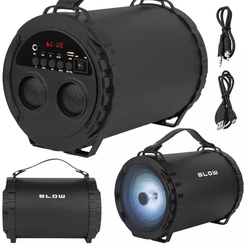 Niezawodny kompan każdej imprezy – głośnik Bluetooth BAZOOKA BLOW BT920 o solidnej mocy i funkcjonalności