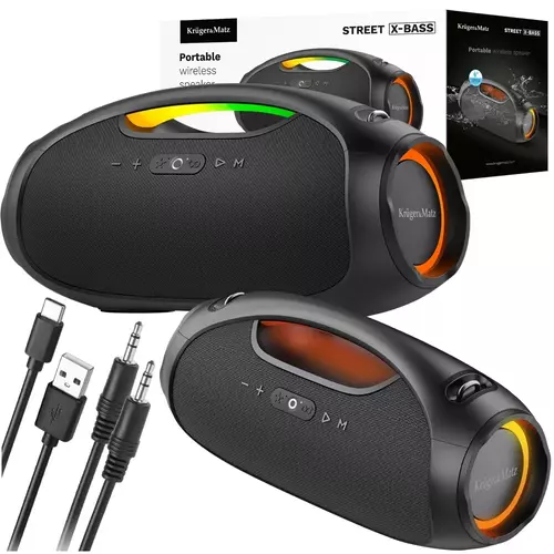 Odkryj moc dźwięku w każdym miejscu z głośnikiem Bluetooth Kruger&Matz Street X-BASS - idealny na imprezy i aktywności outdoorowe