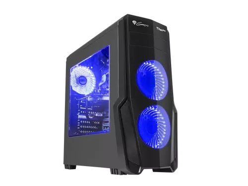 Odkryj przyszłość gamingu z obudową Genesis Titan 800 Blue – światło i chłód w służbie wydajności