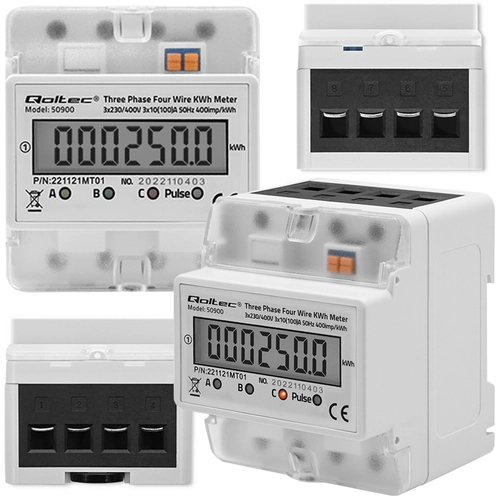 Oszczędzaj skutecznie na energii z trójfazowym licznikiem Qoltec 50900 – dokładność i niezawodność w jednym