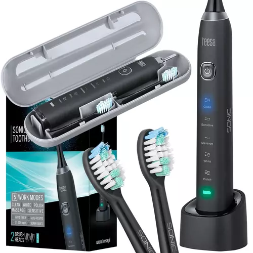 Szczoteczka soniczna Teesa Sonic Black – odkryj nową jakość czyszczenia z 31 000 ruchów na minutę