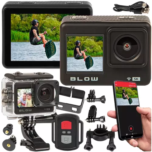 Odkryj nowy wymiar przygód z kamerą sportową Blow ACTION CAMERA GoPro4U 11 Wi-Fi 5K