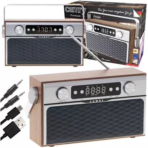 Styl retro i nowoczesna technologia w jednym - odkryj radio Bluetooth Camry CR 1183 z funkcją mp3 i potężnym dźwiękiem