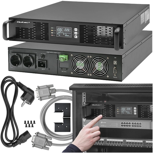 Niezawodny strażnik Twojej infrastruktury IT: UPS RACK Qoltec 2.4kVA 2400W - gwarancja stabilności i ochrony - recenzja