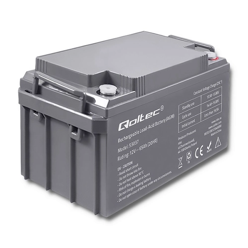 Akumulator AGM Qoltec 12V 65Ah 780A – niezawodne źródło energii, które przetrwa wszelkie warunki