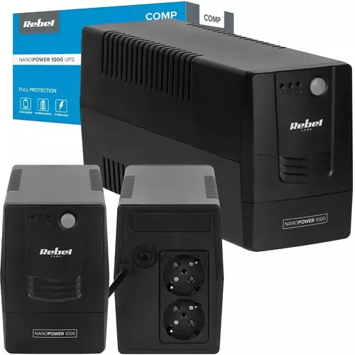Nieprzerwana praca i bezpieczeństwo z UPS REBEL Nanopower 1000 – niezawodność, którą poczujesz