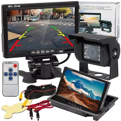 Bezpiecznie i wygodnie: odkryj zestaw do cofania Blow BVS-549 z monitorem 7" LCD TFT