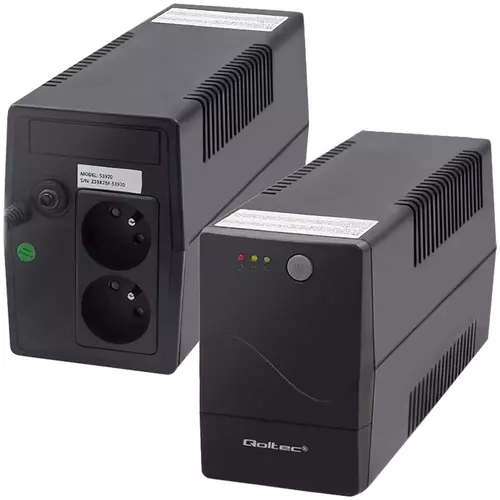 Nieprzerwana praca i pełne bezpieczeństwo – UPS Qoltec Monolith 850VA 480W, strażnik Twojego komputera