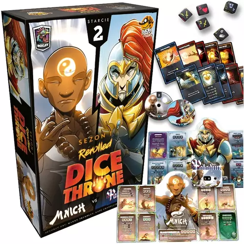Mnich kontra Paladyn: odkryj strategię i emocje w grze Dice Throne