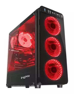 Obudowa Genesis Irid 300 Red Midi Tower – Nowoczesność i styl dla wymagających graczy