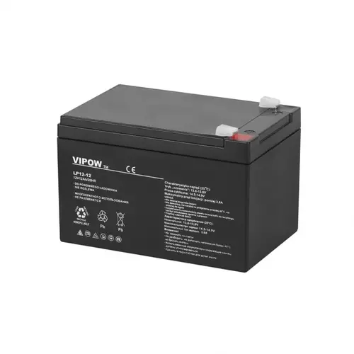 Akumulator żelowy VIPOW 12V 12Ah - niezawodne i bezobsługowe źródło energii dla twoich urządzeń
