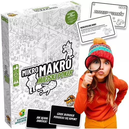 Rozwiąż zagadki miasta pełnego tajemnic z grą planszową MikroMakro: Miejski Poker – idealna zabawa dla detektywów w każdym wieku