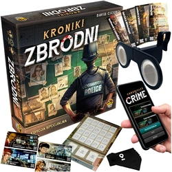 Rozwiąż zagadki kryminalne z nowoczesną technologią w grze planszowej Kroniki Zbrodni: Edycja Specjalna