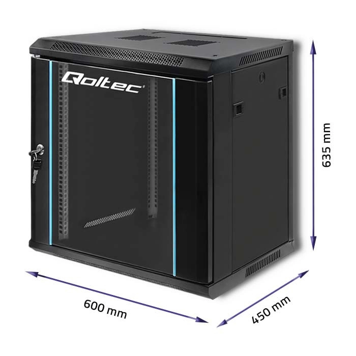 Bezpieczna i praktyczna: szafa instalacyjna RACK Qoltec 19'' 12U – Twoje IT pod kontrolą