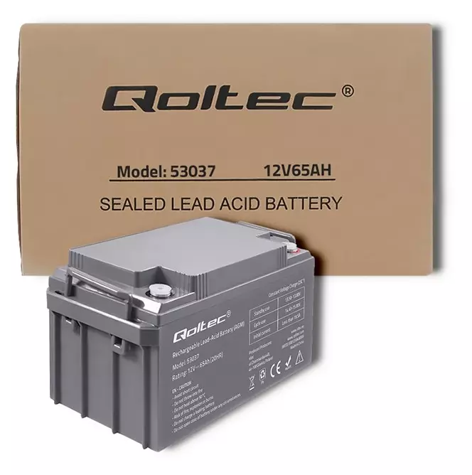 Akumulator AGM Qoltec 12V 65Ah 780A – niezawodne źródło energii, które przetrwa wszelkie warunki