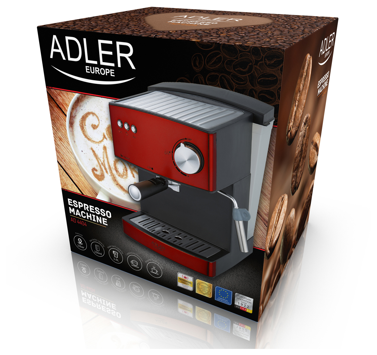Adler AD 4404r – szybka i stylowa kawa każdego dnia z ekspresu ciśnieniowego idealnego dla ciebie