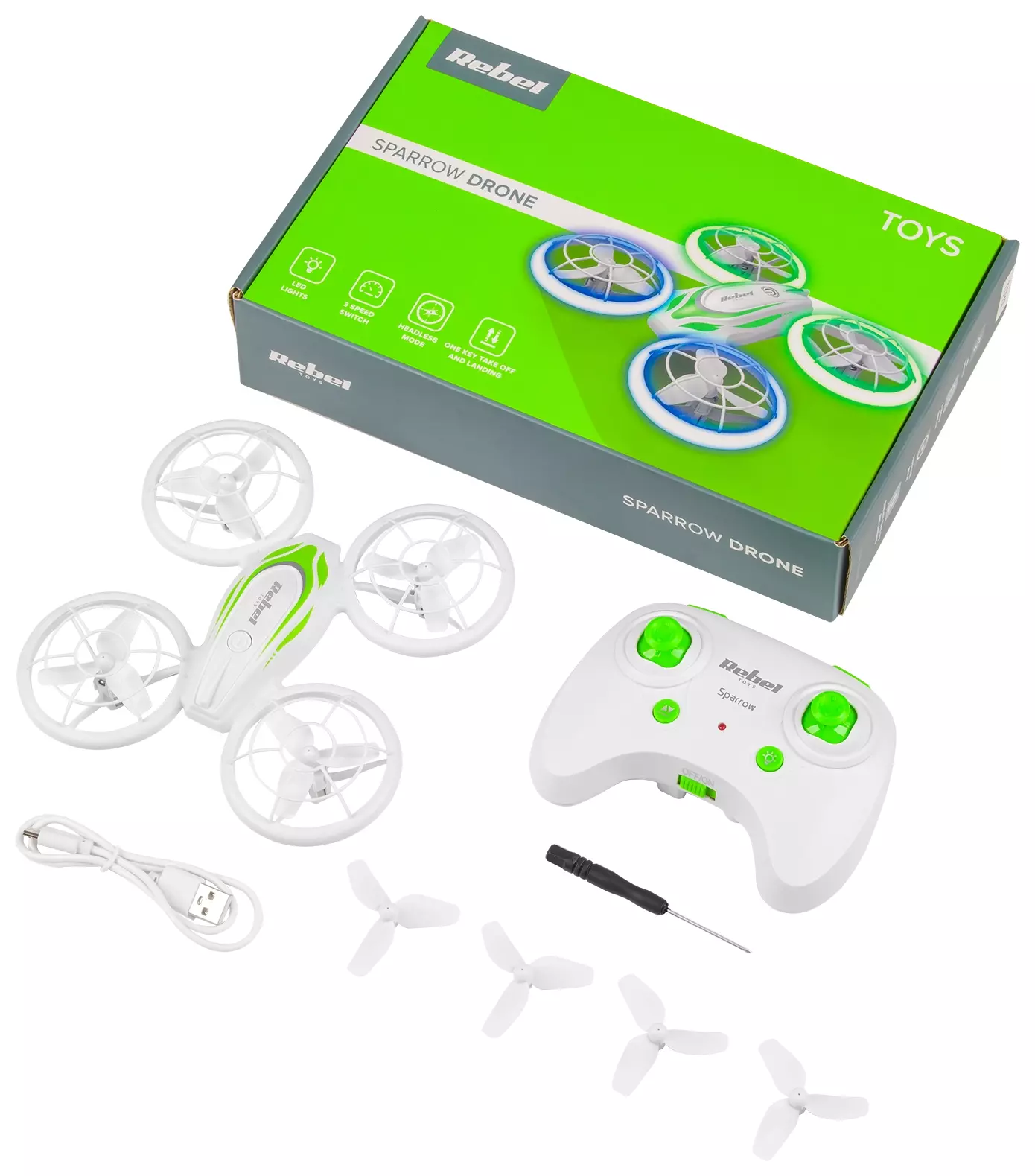Dron Rebel SPARROW — perfekcyjna stabilność i akrobacje powietrzne dla każdego pilota