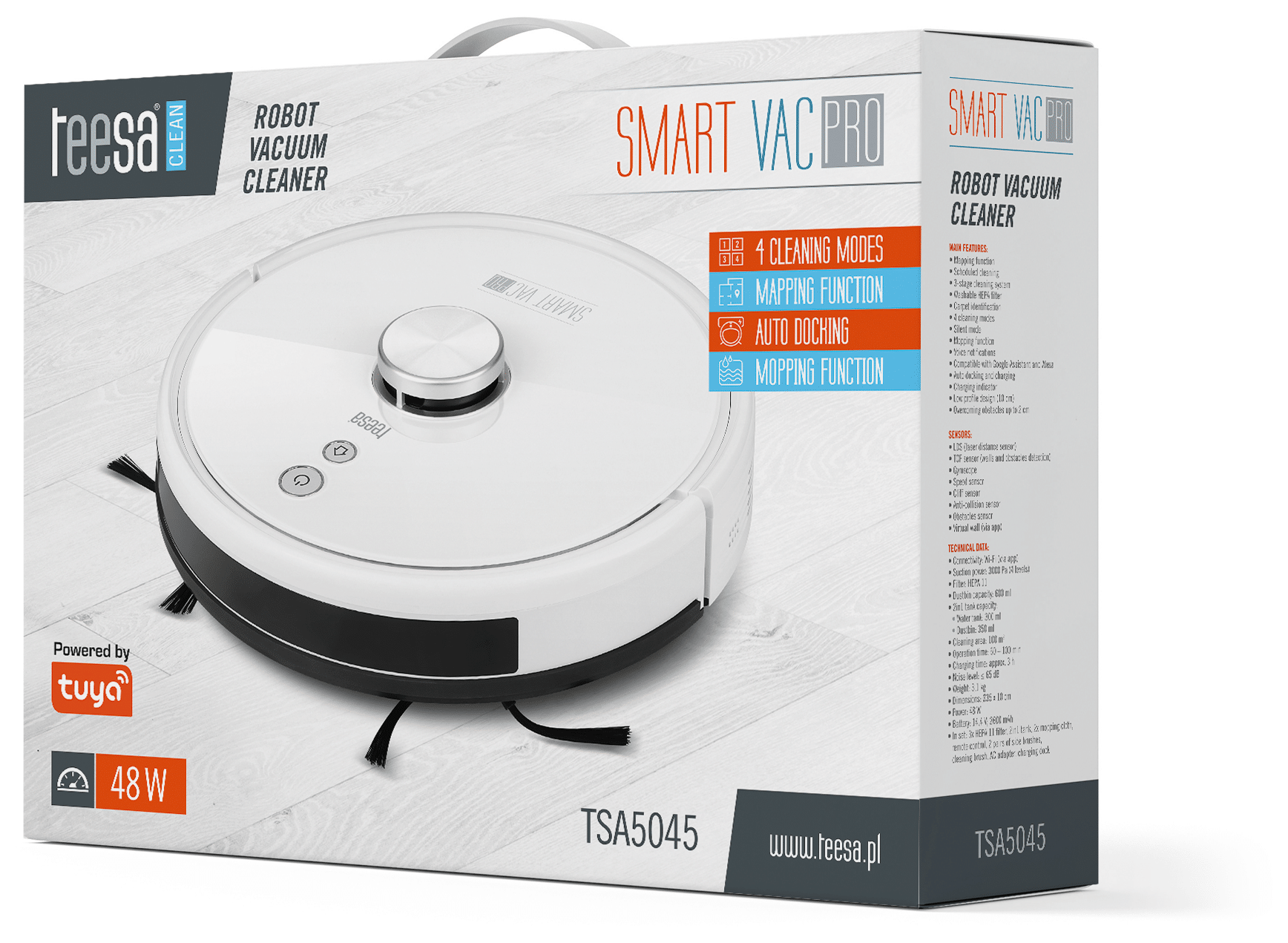 Rewolucyjne sprzątanie z robotem Teesa SMART VAC PRO WiFi - precyzja i moc dla każdego domu - recenzja