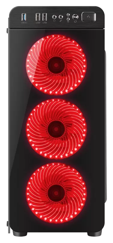 Obudowa Genesis Irid 300 Red Midi Tower – Nowoczesność i styl dla wymagających graczy