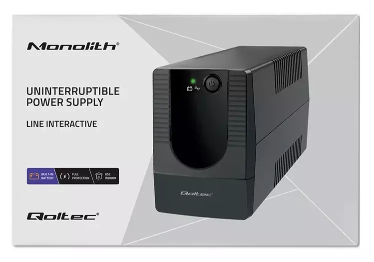 Gwarancja nieprzerwanej pracy i bezpieczeństwa: UPS Qoltec Monolith 650VA 360W – Twój strażnik energii