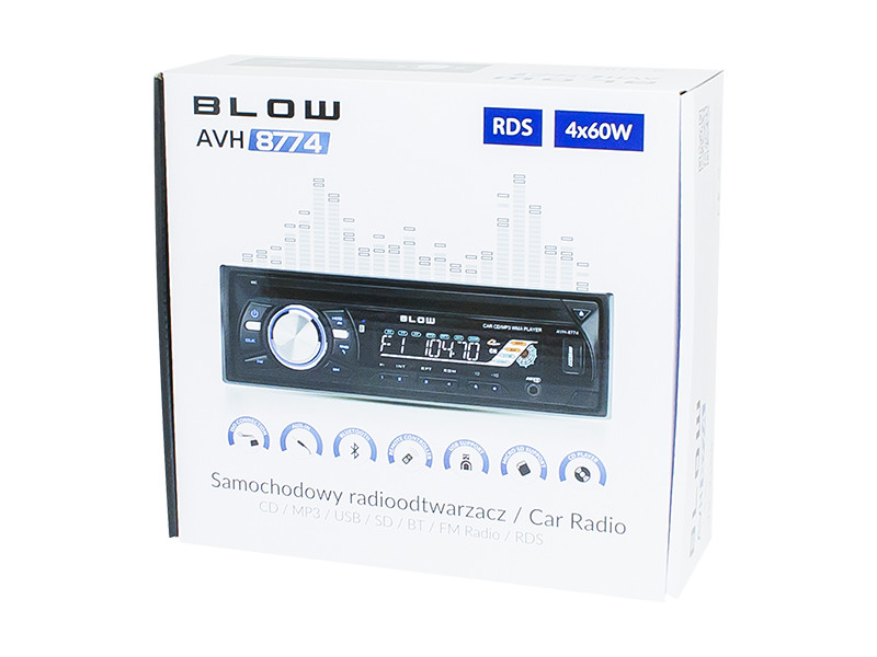 Radio Blow AVH-8774 – Twoje nowy centrum rozrywki w samochodzie z mocnym brzmieniem i zaawansowanymi funkcjami - recenzja