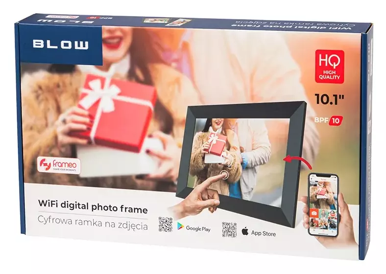 Cyfrowa ramka na zdjęcia Blow Frameo 10,1" - Twój osobisty galerzysta w nowoczesnym wydaniu