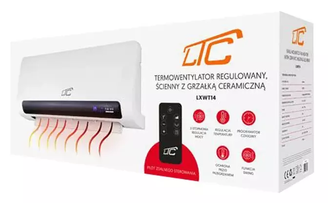Termowentylator LTC z pilotem - komfort i kontrola klimatu w Twoim domu