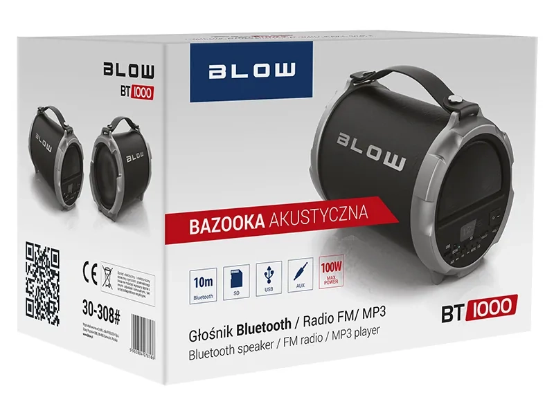 Głośnik Bluetooth Blow BT1000 - Twoje Centrum Rozrywki, gdziekolwiek jesteś