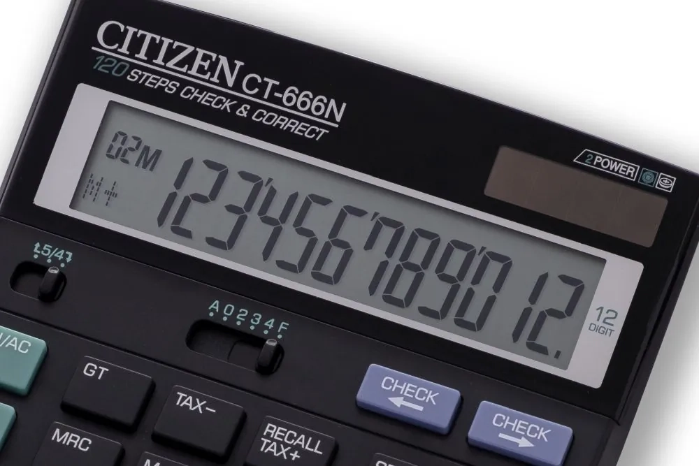 Twoje biurowe obliczenia pod kontrolą z kalkulatorem Citizen CT-666N – niezawodność i precyzja w jednym