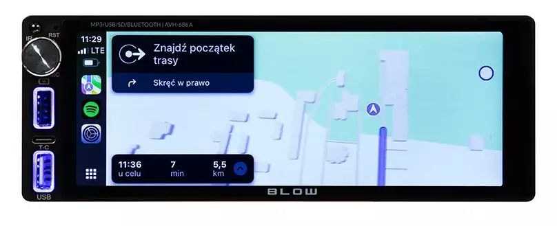 Odkryj nową jakość podróży z radiem samochodowym BLOW AVH-686A – multimedialność i bezpieczeństwo w jednym