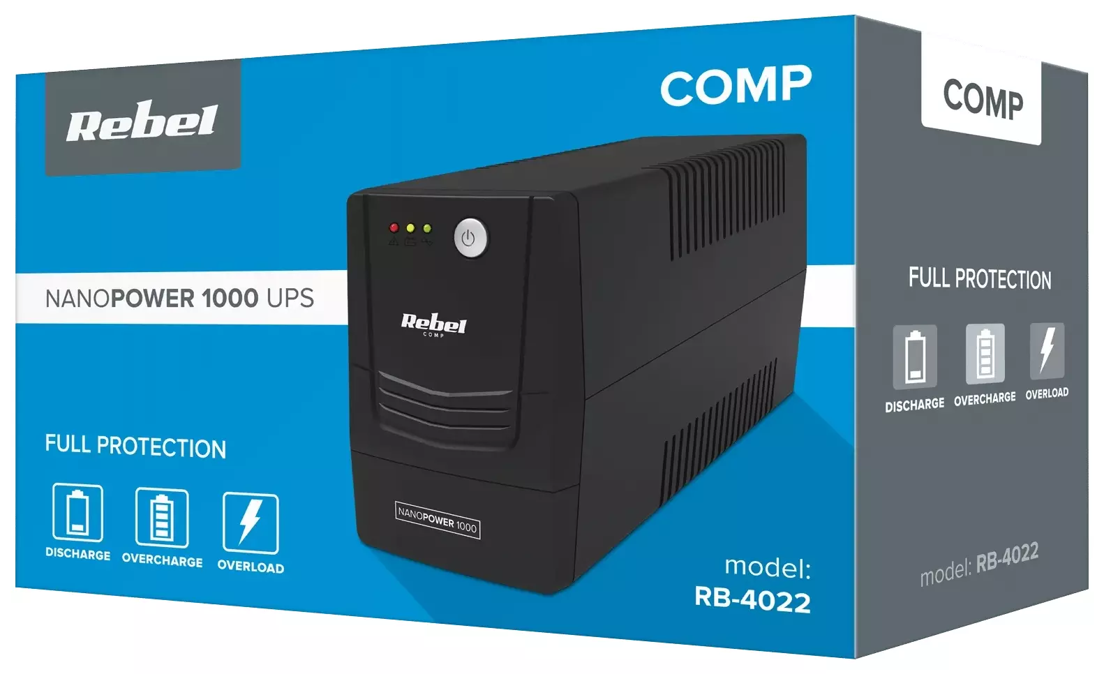 Nieprzerwana praca i bezpieczeństwo z UPS REBEL Nanopower 1000 – niezawodność, którą poczujesz