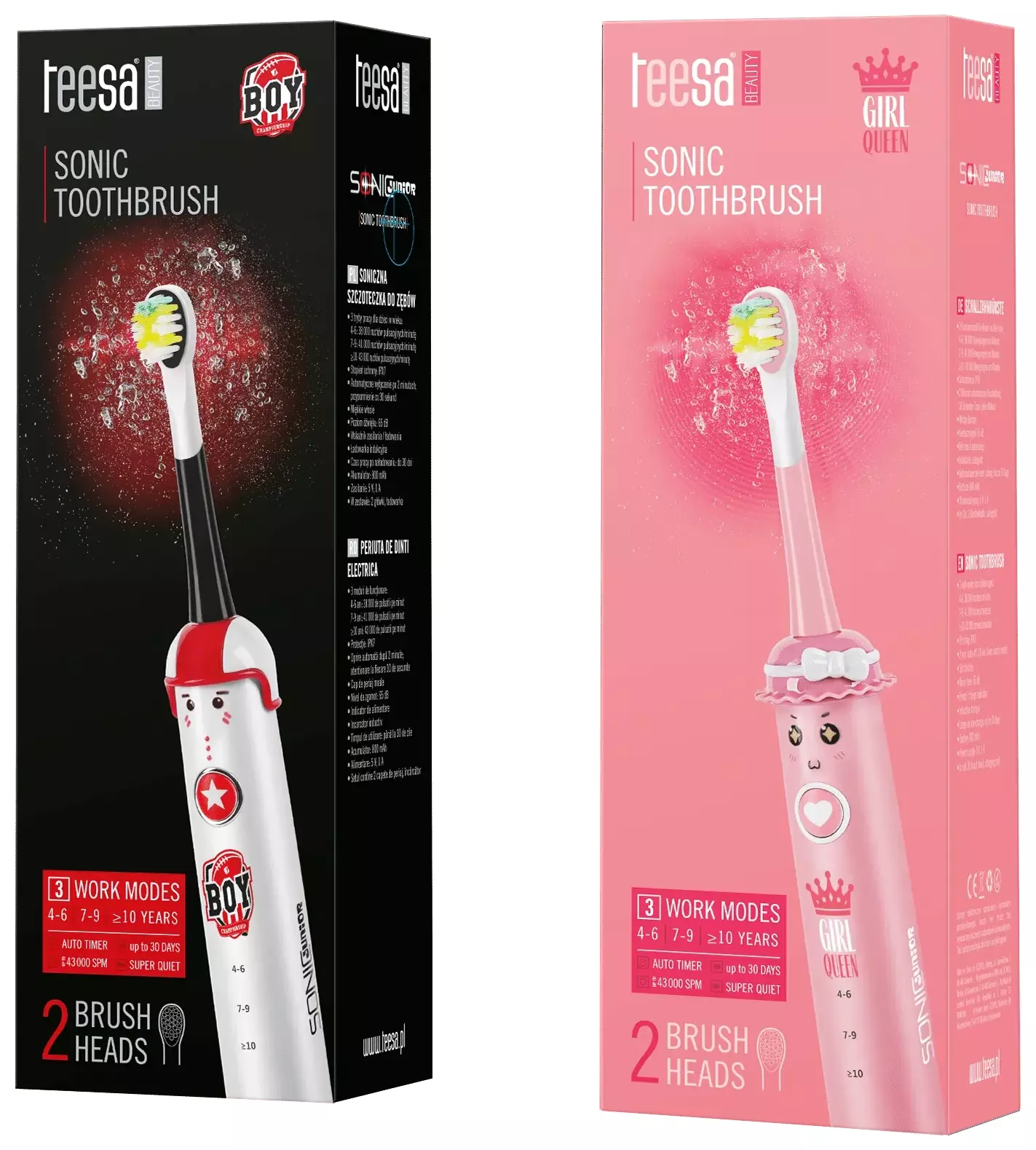 Zadbaj o uśmiech swojego dziecka z soniczna szczoteczka Teesa Sonic Junior Girl – niezastąpiony pomocnik w codziennej higienie