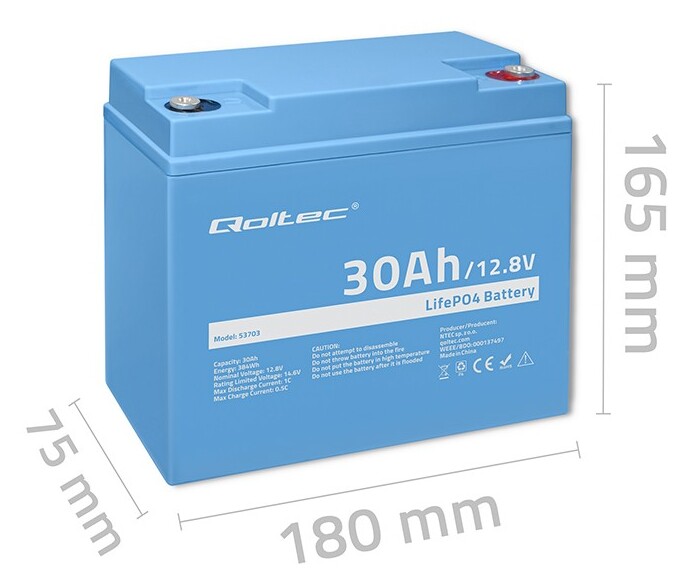 Akumulator Qoltec LiFePO4 12.8V 30Ah - stabilność i wydajność dla każdej sytuacji - recenzja