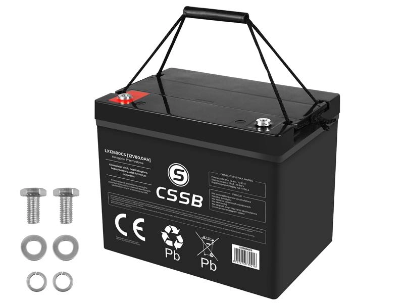 Akumulator żelowy CSSB 12V 80Ah - niezawodne źródło energii dla każdego urządzenia