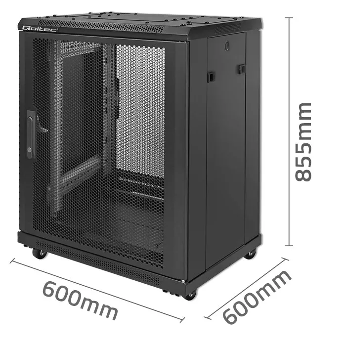 Idealna organizacja i bezpieczeństwo IT - poznaj szafę instalacyjną RACK Qoltec 19'' 15U