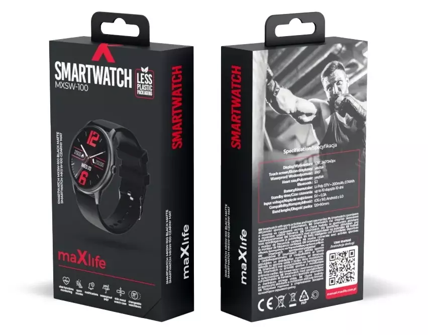 Smartwatch Maxlife MXSW-100 - Twój nowy partner w dbaniu o zdrowie i aktywność
