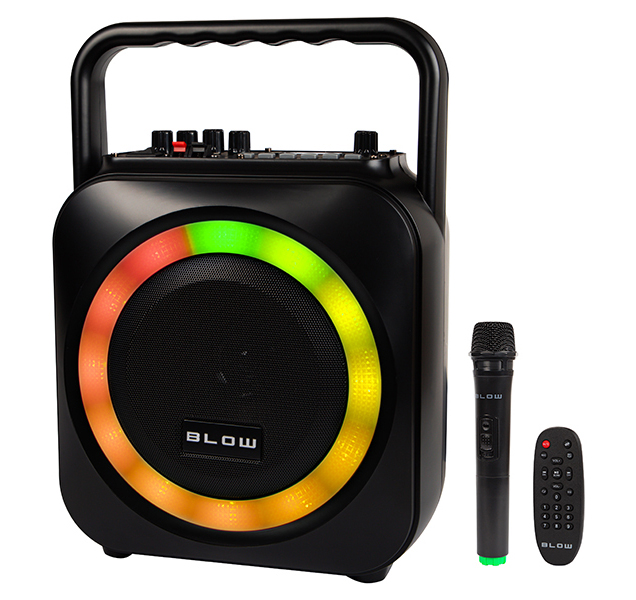 Nieskończona zabawa gdziekolwiek jesteś: głośnik Bluetooth BLOW BT800 z funkcją karaoke i efektami Disco LED