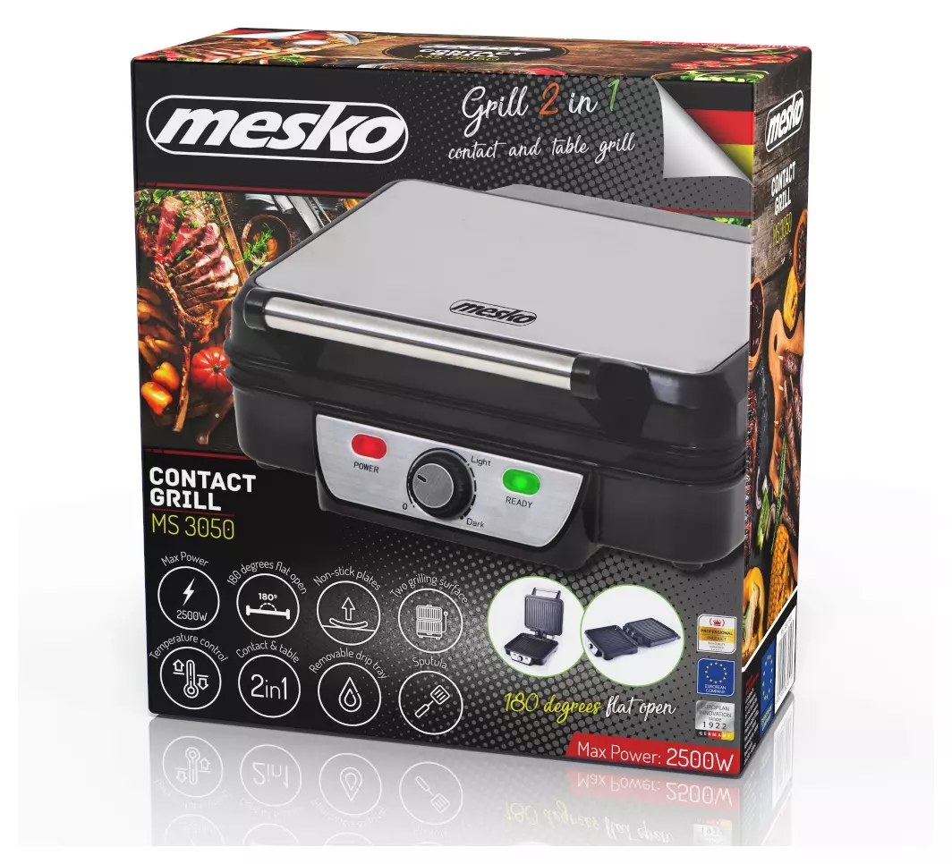 Grill elektryczny Mesko MS 3050 - zdrowsze gotowanie dla całej rodziny bez użycia tłuszczu