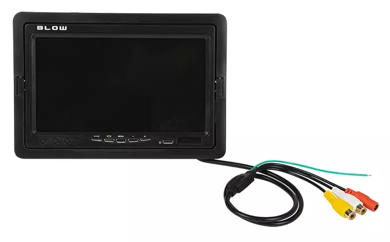 Bezpieczne cofanie i doskonała widoczność - monitor LCD TFT Blow 7" z podwójnym wejściem AV to Twój niezawodny asystent w parkowaniu