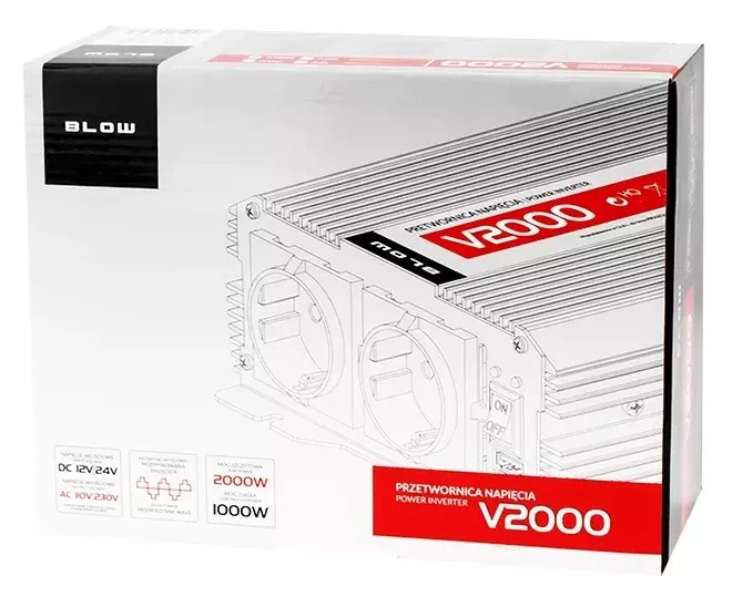Moc i niezawodność w podróży: przegląd przetwornicy samochodowej BLOW 24V/230V 1000W
