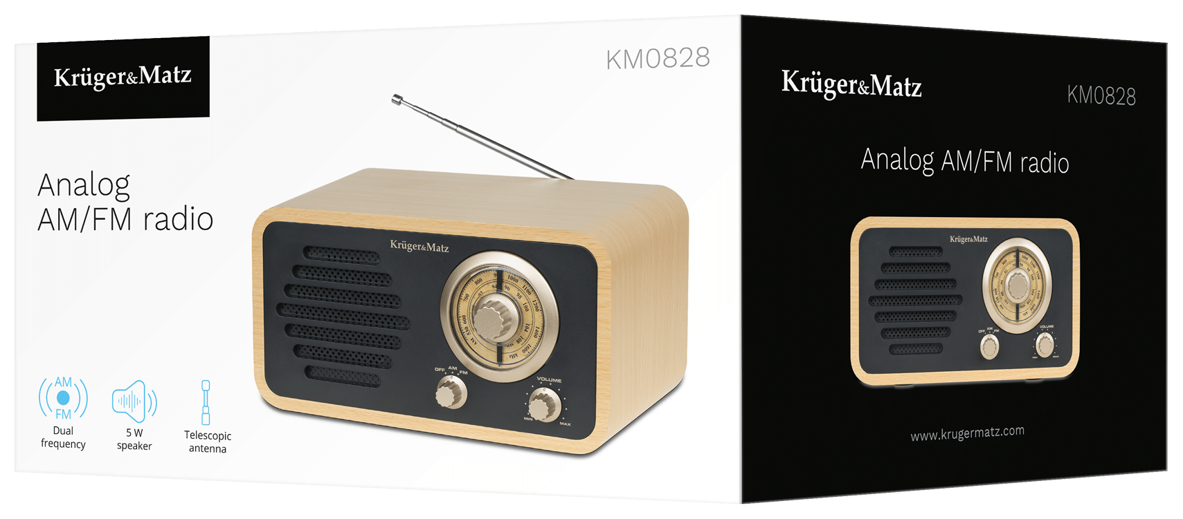 Retro styl i nowoczesna jakość dźwięku: odkryj radio przenośne Kruger&Matz KM0828 - recenzja