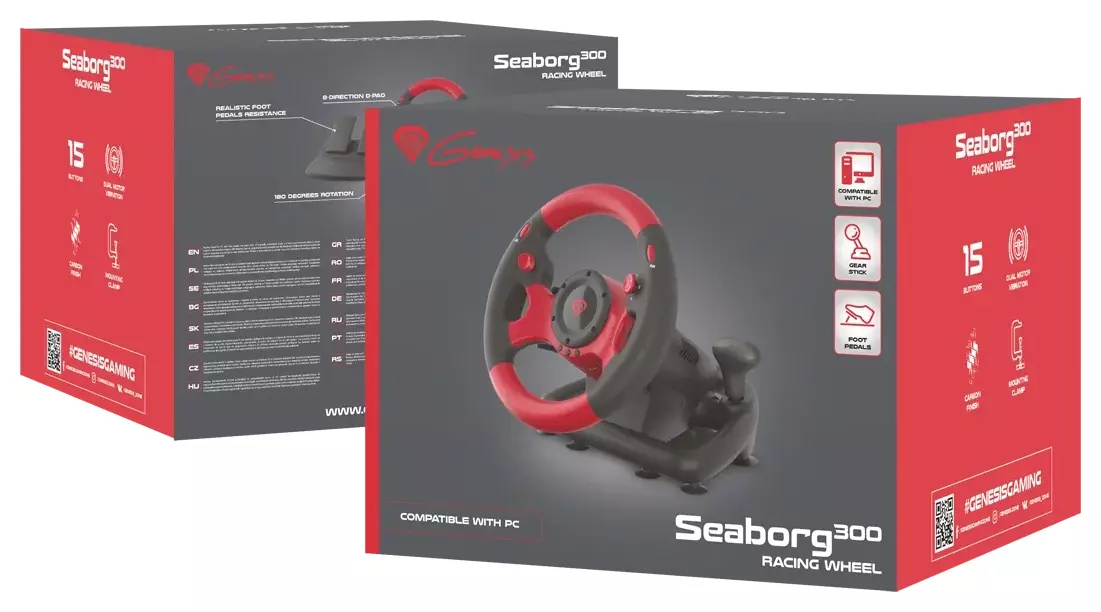 Poczuj emocje wyścigu z domowego fotela dzięki kierownicy Genesis Seaborg 300