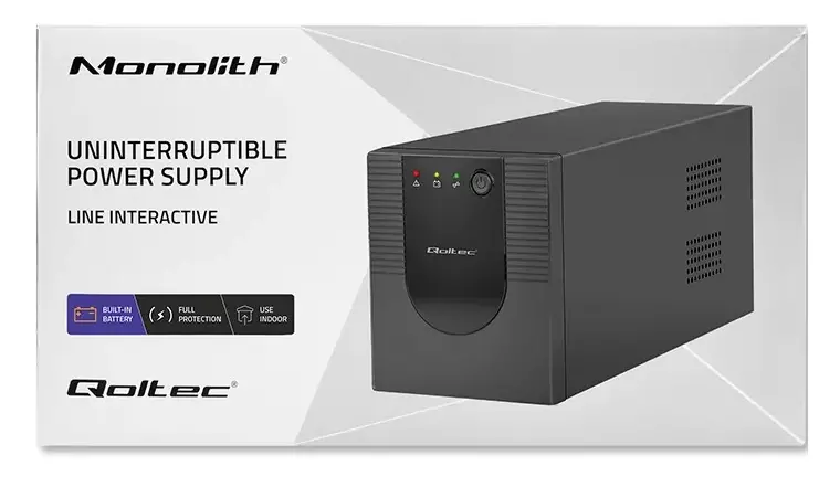 Niezawodny zasilacz awaryjny UPS Qoltec Monolith 2000VA - niezmienny strażnik Twoich danych i sprzętu