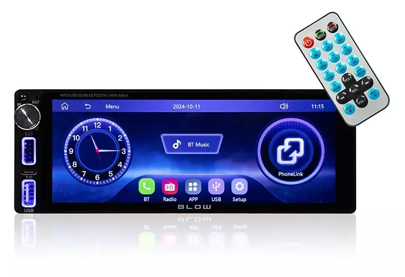 Odkryj nową jakość podróży z radiem samochodowym BLOW AVH-686A – multimedialność i bezpieczeństwo w jednym