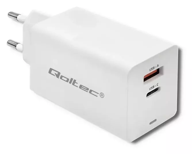 Ładowarka Qoltec GaN FAST 65W – szybkość i bezpieczeństwo dla twoich urządzeń